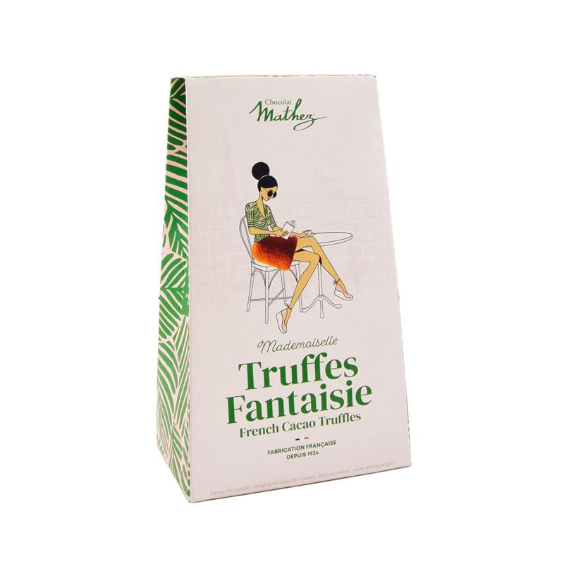 Mathez – Paris Chic Collection French Cocoa Powdered Truffles Natural 100g Gift Tin Bistro