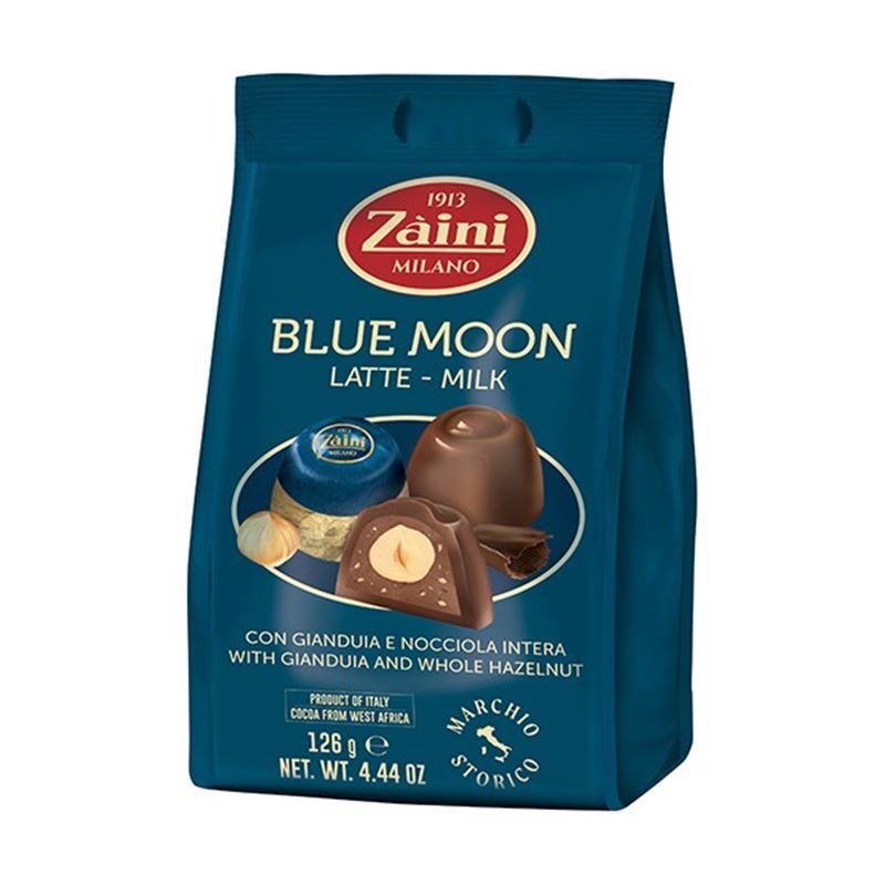 Zaini – Blue Moon Milk Chocolate Praline with Whole Hazelnut 126g