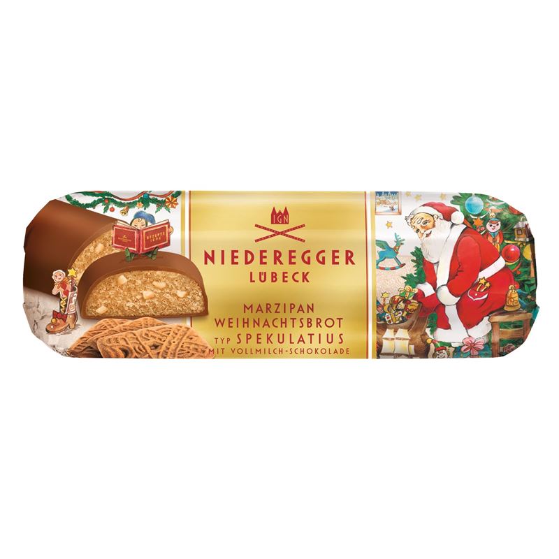 Niederegger Ludbek – Marzipan Log Christmas Speculoos Milk (Made in Germany)