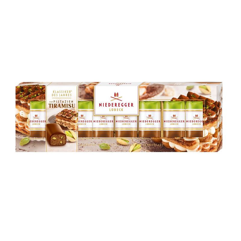 Niederegger Ludbek – Marzipan Classic Portions Pistachio Tiramisu 100g  (Made in Germany)
