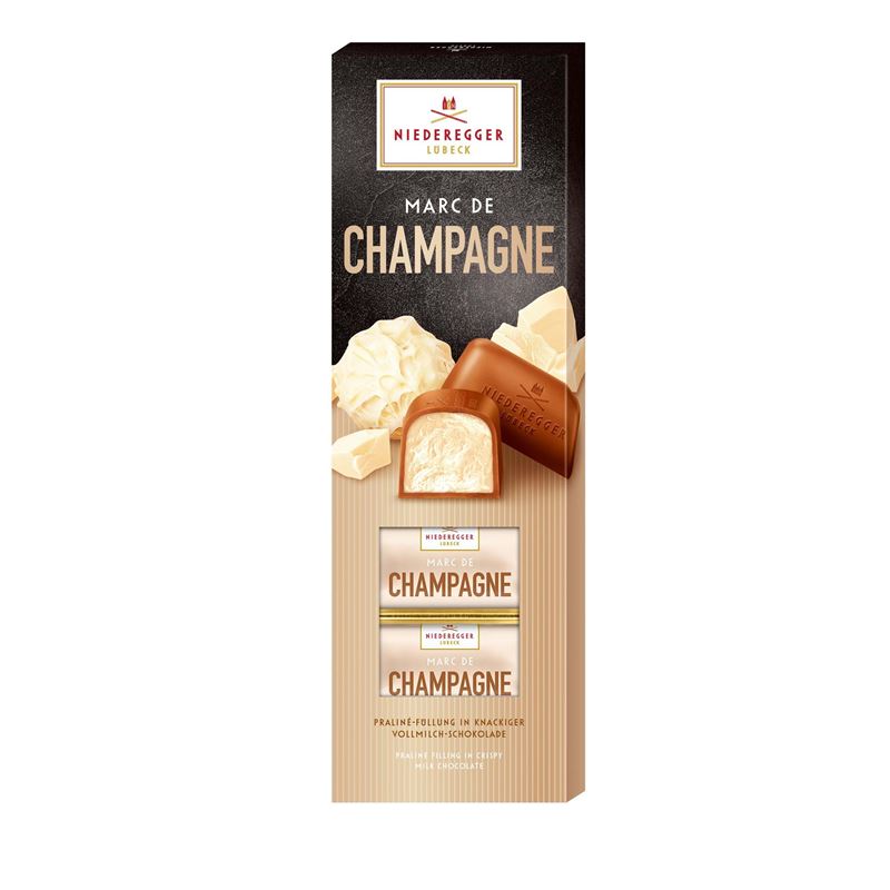 Niederegger Ludbek – Praline Portions Marc de Champagne Milk Chocolate 100g (Made in Germany)