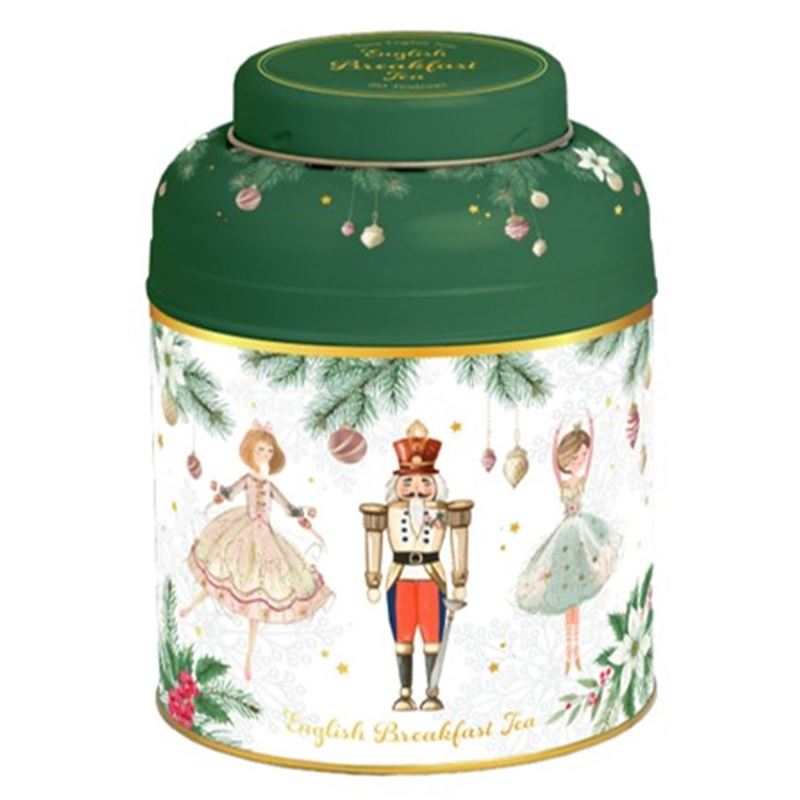New English Teas – English Breakfast 80 Tea Bag Midi Tea Tin The Nutcracker