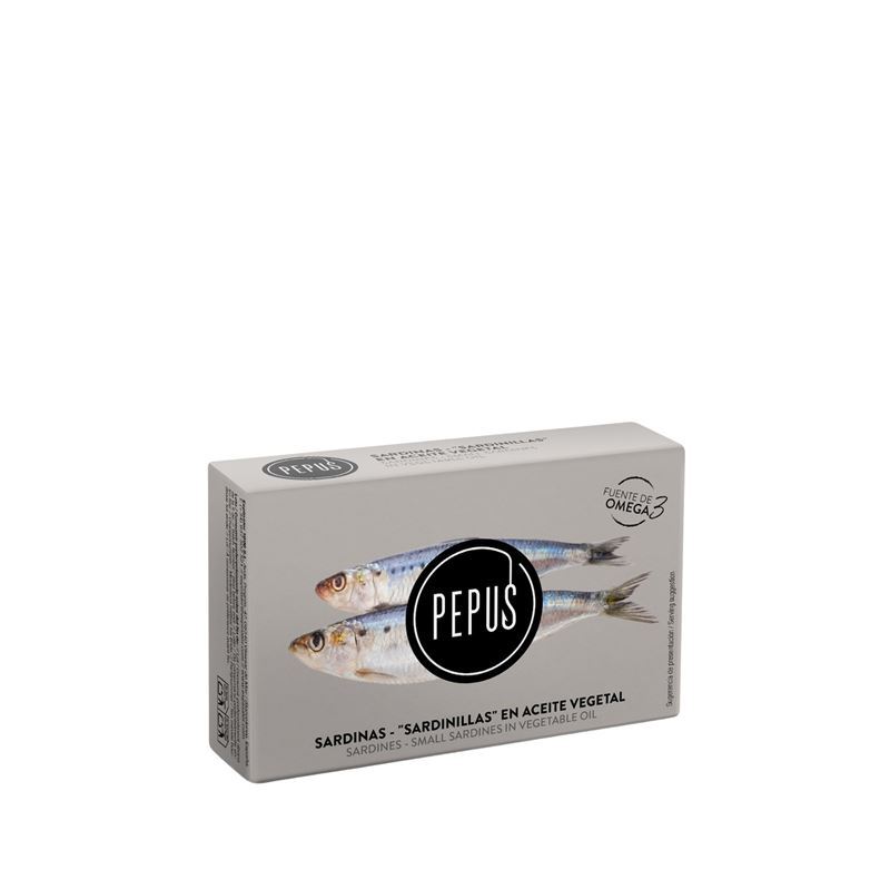 Pepus – Baby Sardines in Vegetable Oil 115g (Product of Spain)
