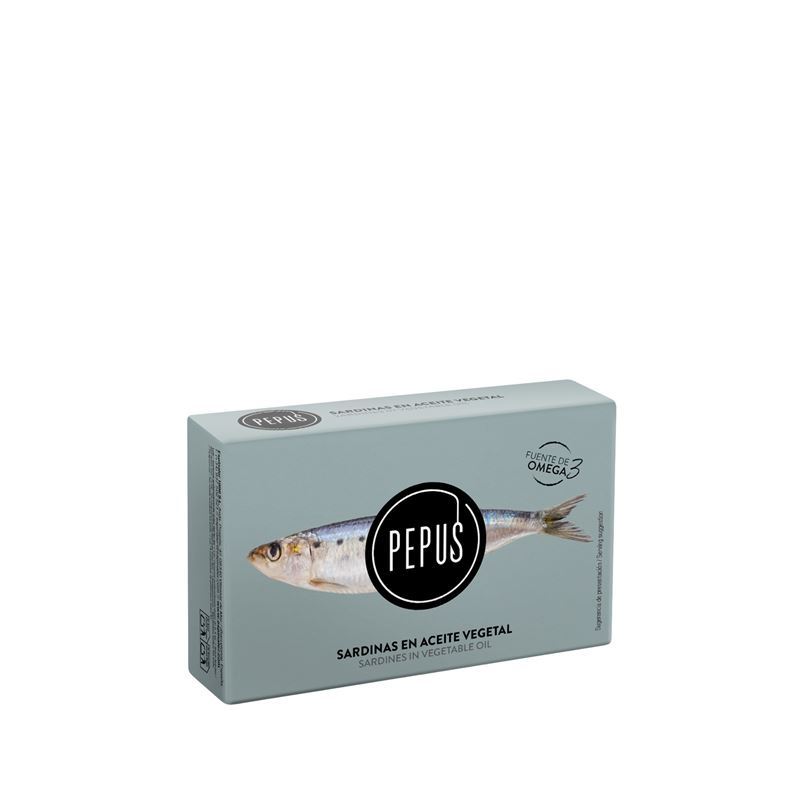 Pepus – Sardines in Vegetable Oil 115g (Product of Spain)