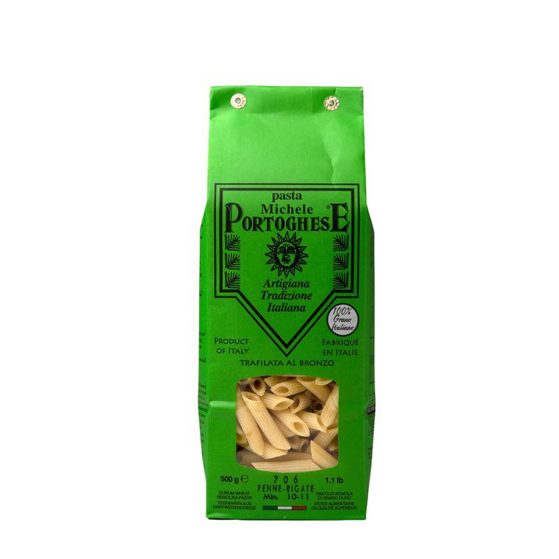 Pasta Michele Portoghese – Penne Rigate 500g (Product of Italy)