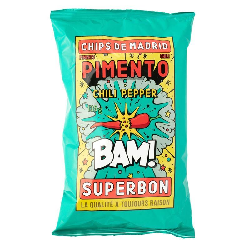 Superbon – Chips Pimento 135g (Product of Spain)