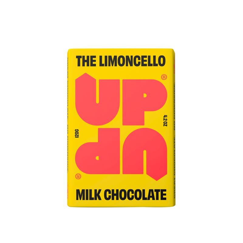 Up Up – Limoncello Milk Chocolate Bar 120g (Product of Scotland)