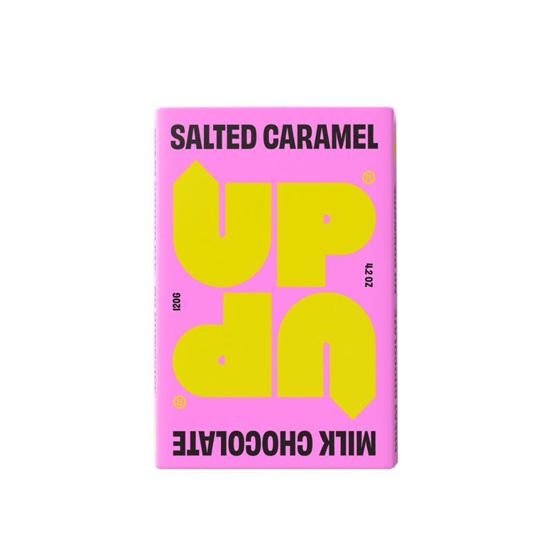 Up Up – Salted Caramel Milk Chocolate Bar 120g (Product of Scotland)