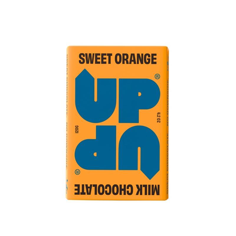 Up Up – Sweeet Orange Milk Chocolate Bar 120g (Product of Scotland)