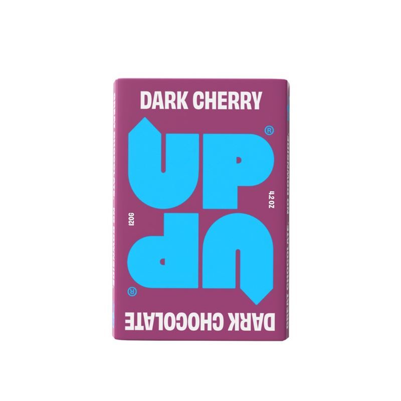 Up Up – Cherry Dark Chocolate Bar 120g (Product of Scotland)