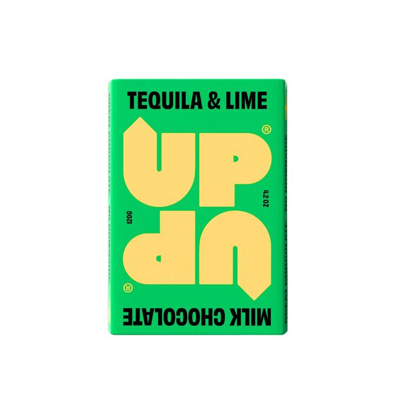 Up Up – Tequila & Lime Milk Chocolate Bar 120g (Product of Scotland)