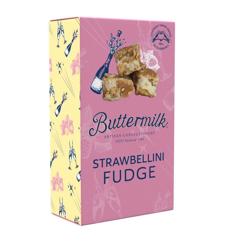 Buttermilk – Strawberry Cocktail Fudge 100g