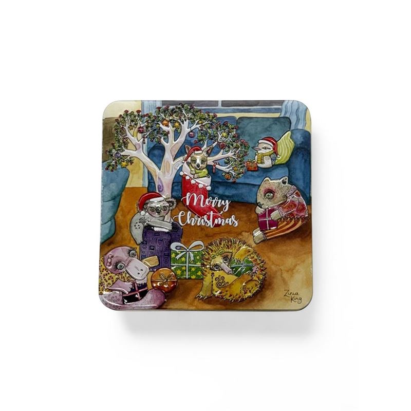 Banksia Red – Australian Christmas Baby Animals Tin 150g Peanut Brittle (Product of Australia)