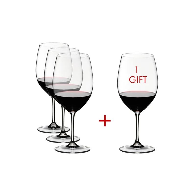 Riedel Vinum – Bordeaux 610ml VALUE PACK Buy 3 Get 4 (Made in Germany)