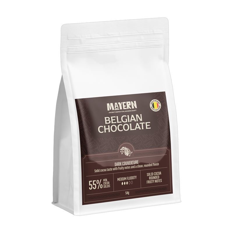 Mayern – Dark Couverture 55% Chocolate 5kg (Made in Belgium)