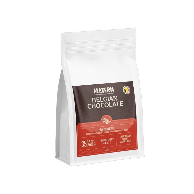 Mayern – Milk Couverture 35% Chocolate 2.5kg (Made in Belgium)