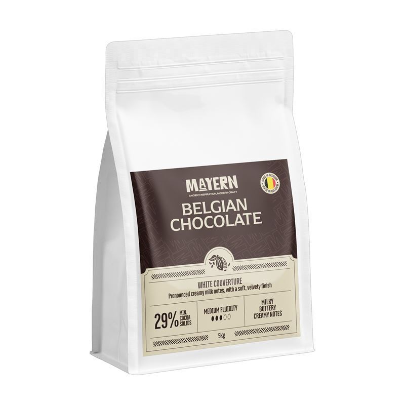Mayern – White Couverture 29% Chocolate 5kg (Made in Belgium)