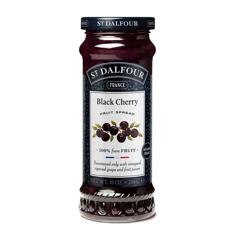 St Dalfour – Black Cherry Fruit Spread 284g (Product of France)