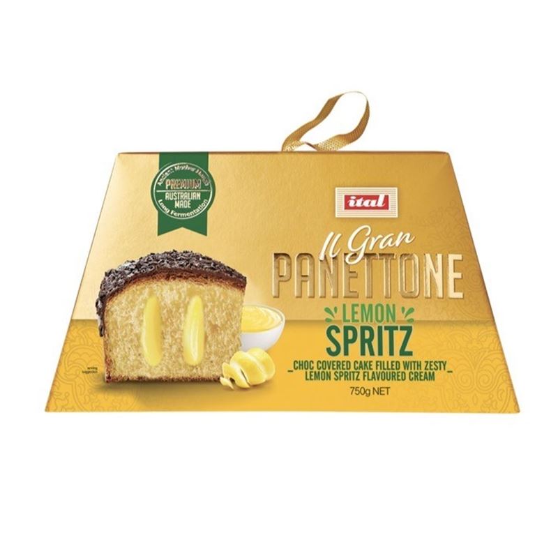 Ital – Gold Panettone with Limone Spritz Cream 750g (Product of Australia)