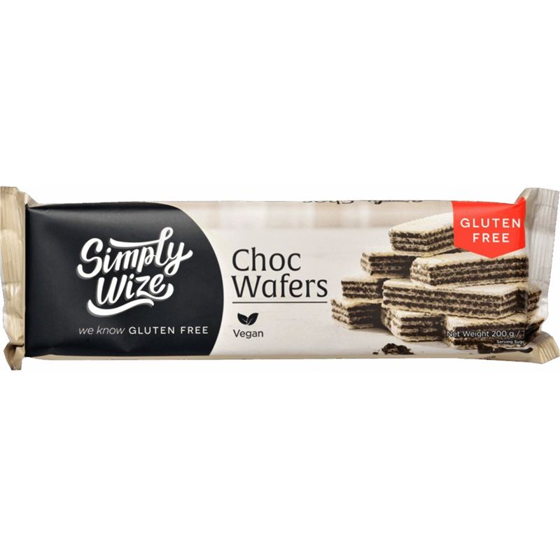 Simply Wize – Gluten Free Chocolate Wafers 200g