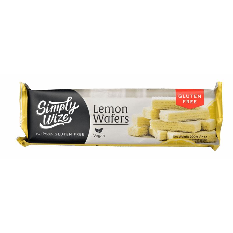 Simply Wize – Gluten Free Lemon Wafers 200g