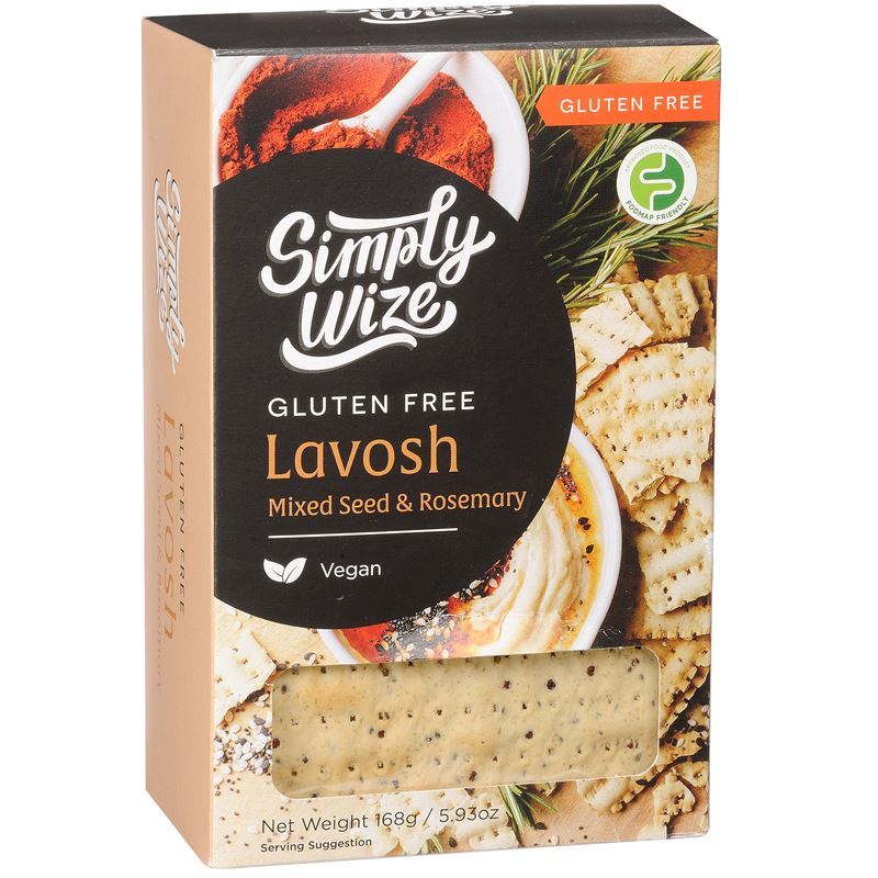 Simply Wize – Gluten Free Lavosh Multi Seeds & Rosemary