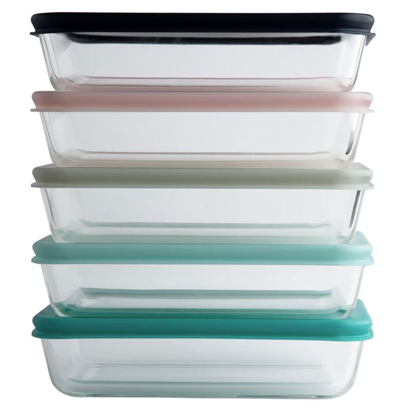 Pyrex Simply Store – 5pc Rectangular Storage Container Set