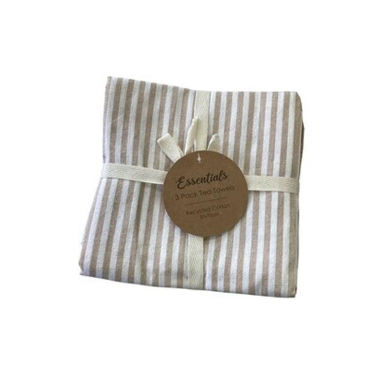 j.elliot Essentials – Tea Towel 50x70cm Pack of 3 Natural