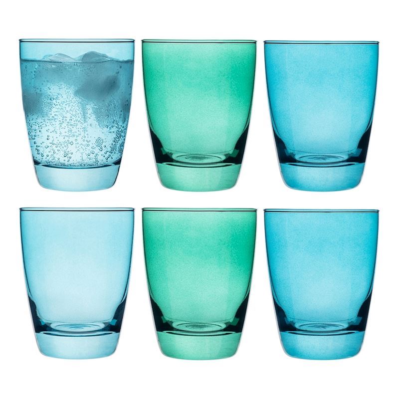 Porto – Estelle Tumbler 300ml Glass Set of 6 Green