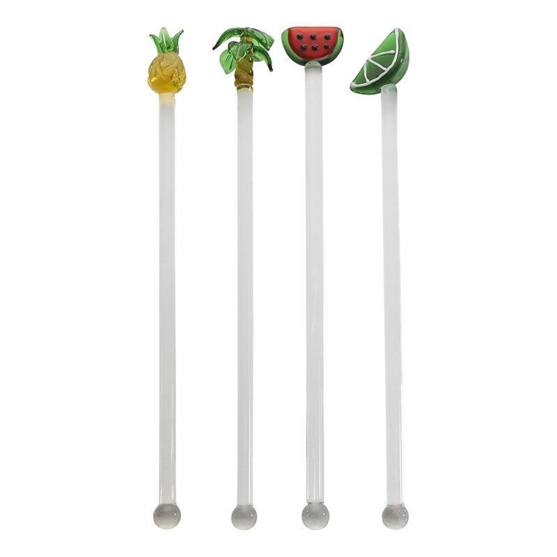 Porto – Fiesta Glass Set of 4 Swizzle Sticks