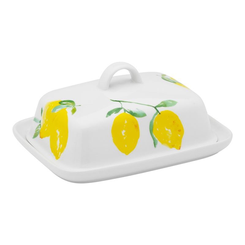 Porto – Limone Porcelain Butter Dish