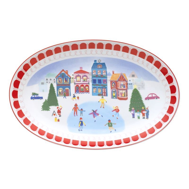 Porto – Night Before Ceramic Oval Platter 40cm