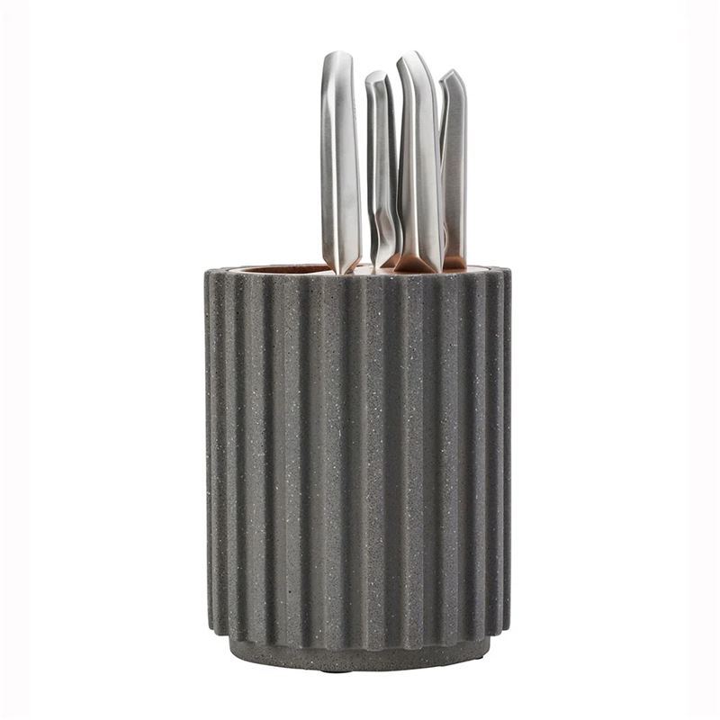 Furi – Pro Radial 5pc Terrazzo Flint Knife Block Set with Utensil Holder
