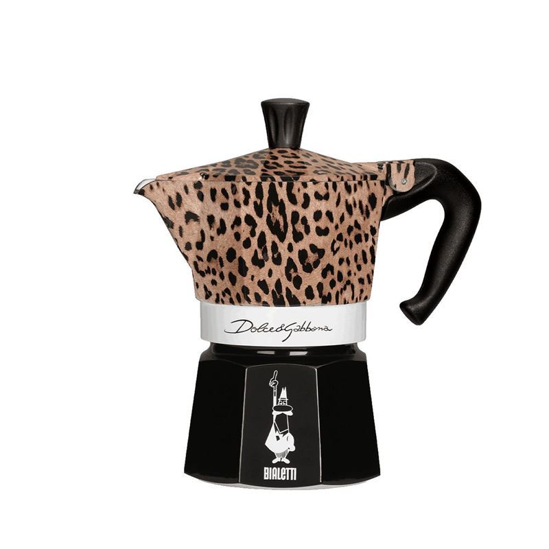 Dolce & Gabbana by Bialetti – Leopardo MOKA Express 3 Cup Espresso Maker (Made in Italy)