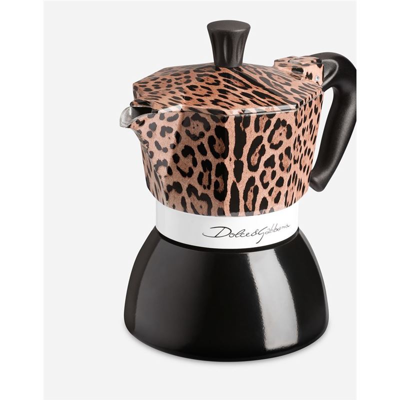 Dolce & Gabbana by Bialetti – Leopardo 6 Cup MOKA Induction Espresso Maker (Made in Italy)