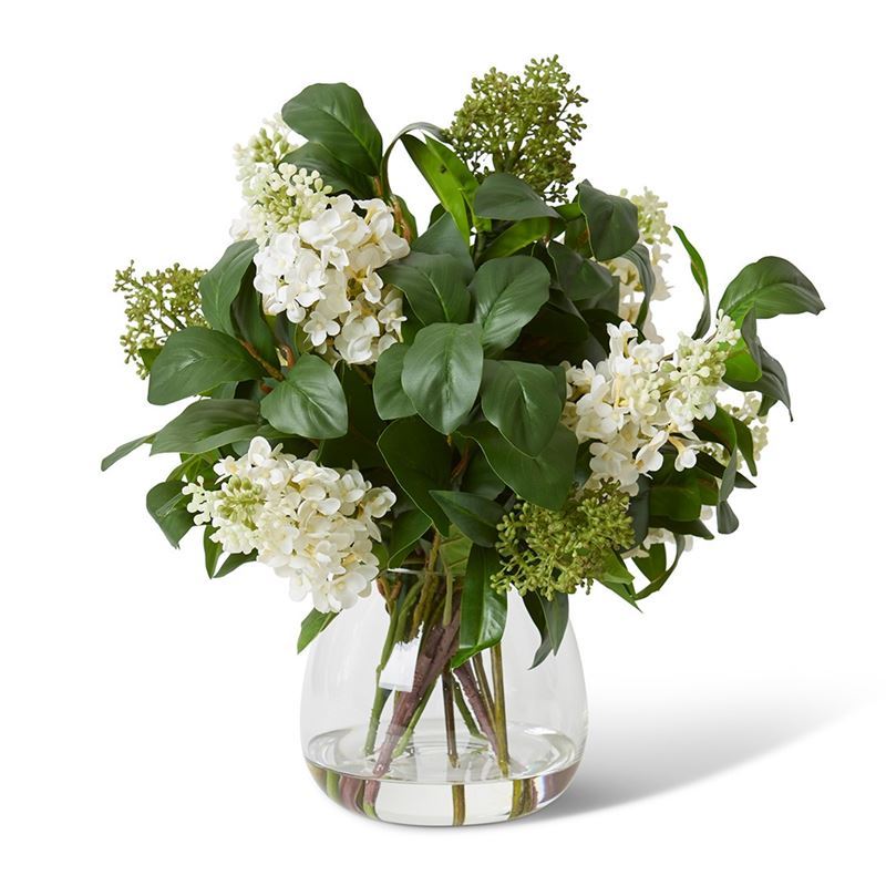 Elme Living – Laurel Arrangement 50x40x48cm White/Green