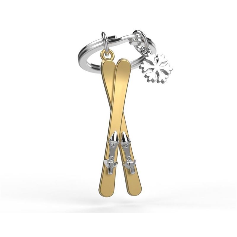 Meta[l]morphose x Chocli – Ski with Snowflake Charm Key Chain