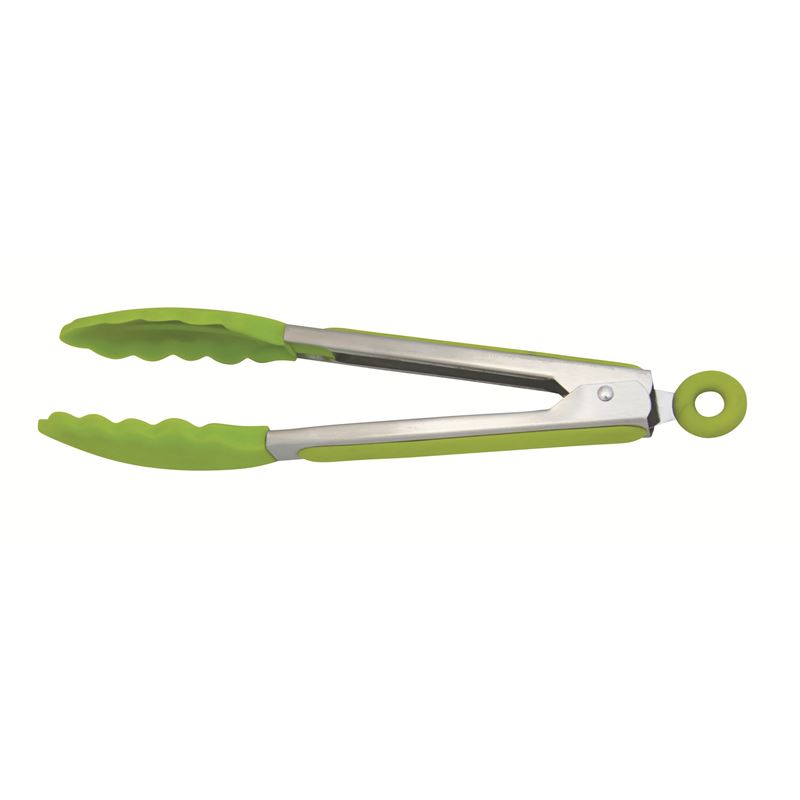 Avanti – Silicone Tongs with Stainless Steel Handle 23cm Green
