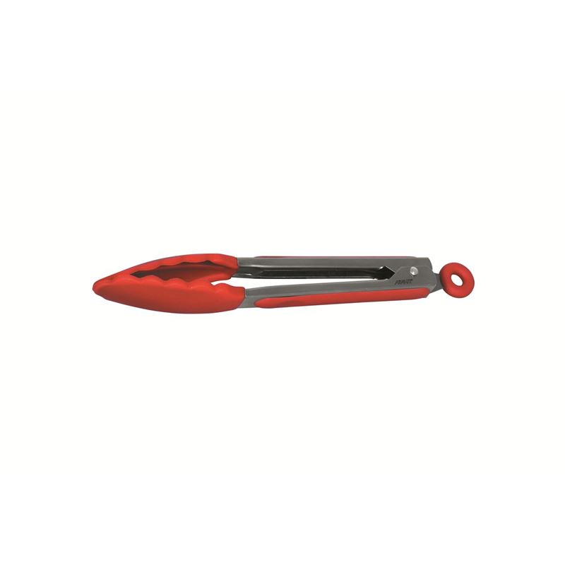 Avanti – Silicone Tongs with Stainless Steel Handle 23cm Red