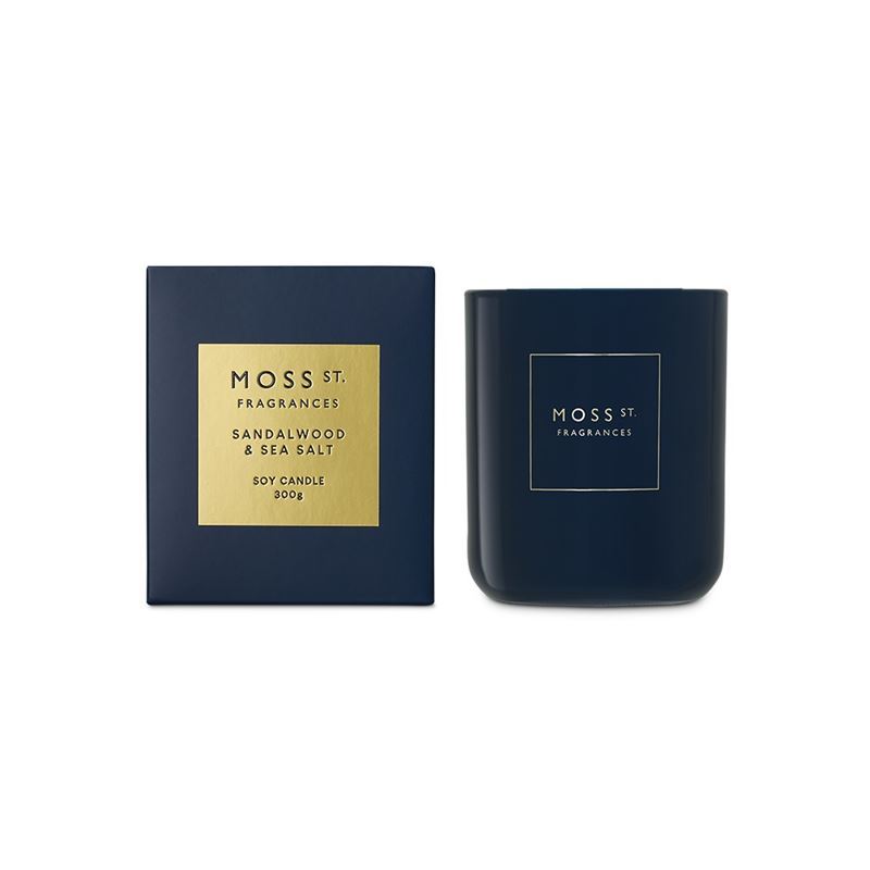 Moss St. – Sandalwood & Sea Salt Large Soy Candle 300g