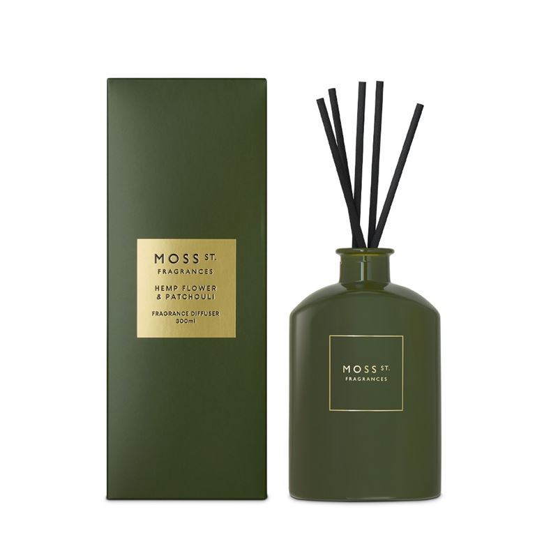Moss St Fragrances – Hemp Flower & Patchouli Large Fragrance Diffuser 300ml