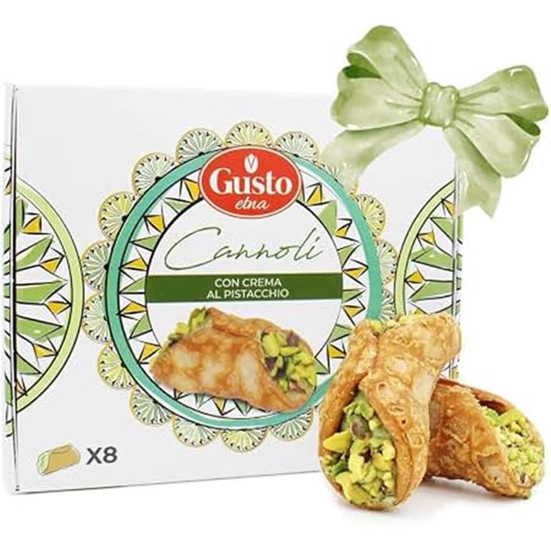 Gusto Etna – Cannoli pack of 8 Filled with Pistachio Cream