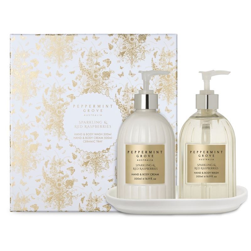 Peppermint Grove – Sparkling & Red Raspberries Hand Care Gift Set