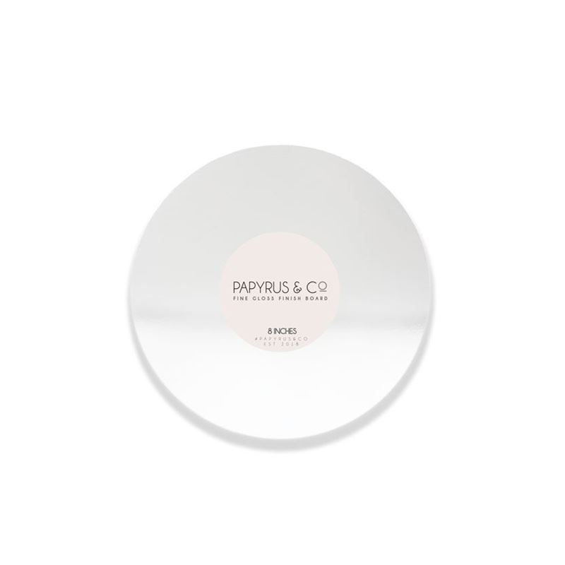 Papyrus & Co. – Masonite Round Cake Board 20cm Gloss White
