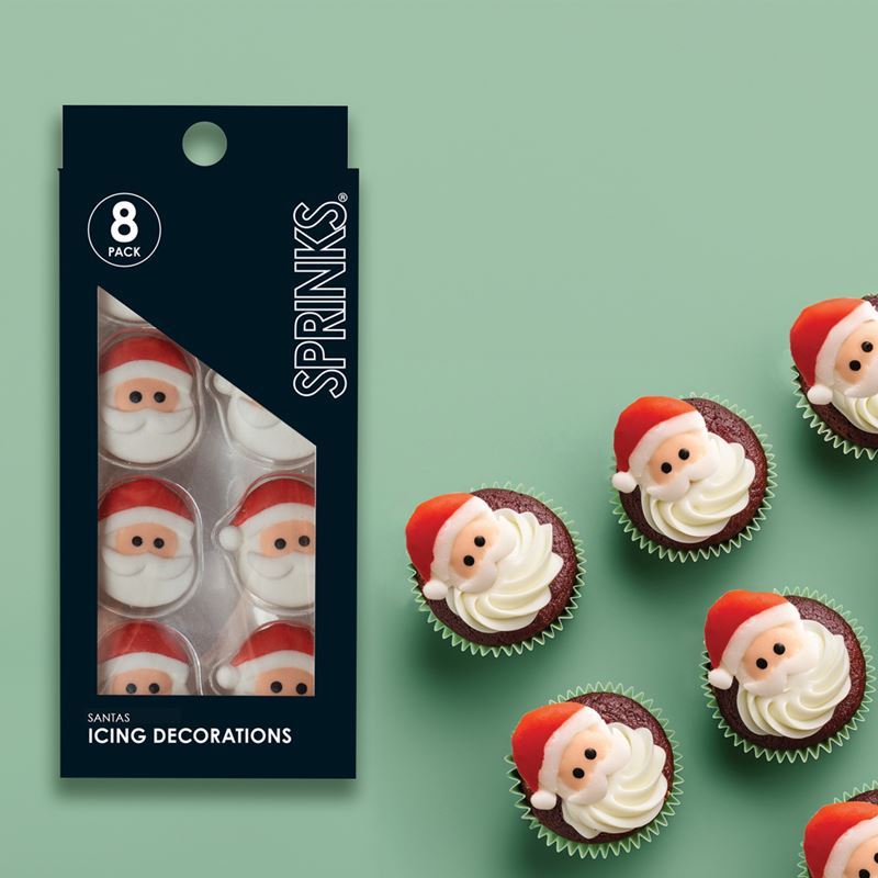 Sprinks – Icing Decorations Santa 8 Pack