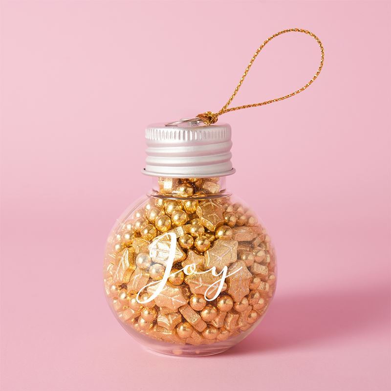 Sprinks – Merry Minis Golden Holly 50g Glass Bauble Joy