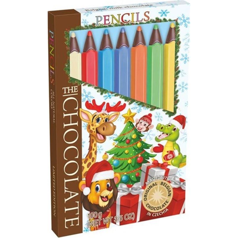 Cokolada – Chocolate Crayons in Gift Box Christmas Tree 100g