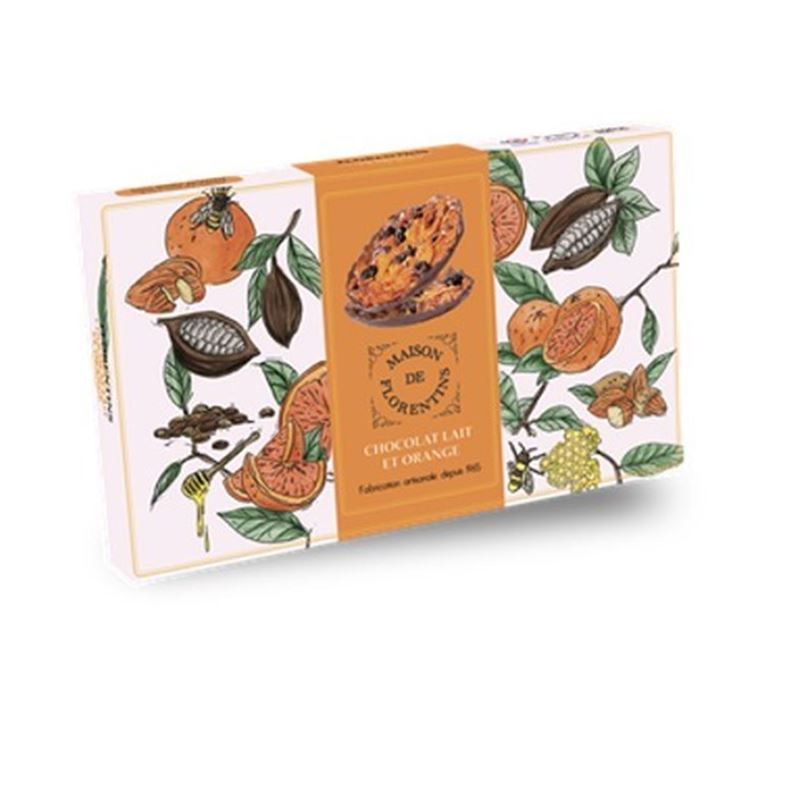 Maison de Florentins – Milk Chocolate Orange 100g (Product of France)