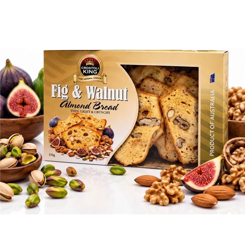 Crostoli King – Almond Bread Fig & Walnut 150g