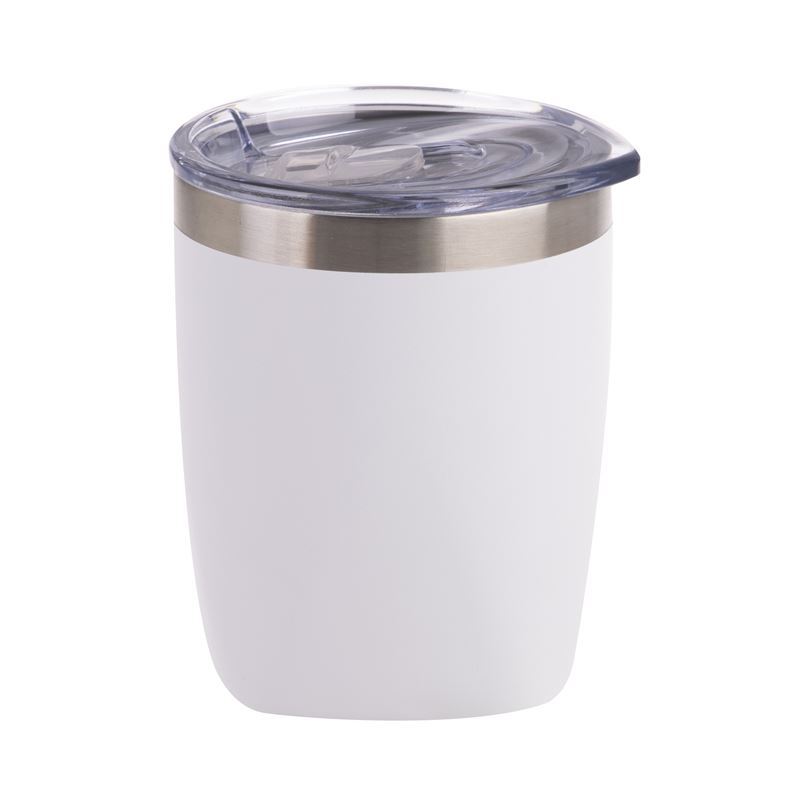 Oasis – Stainless Steel Double Wall Insulated Old Fashioned Tumbler Matte White
